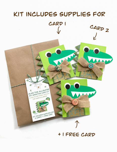 Alligator DIY Greeting Card Kit
