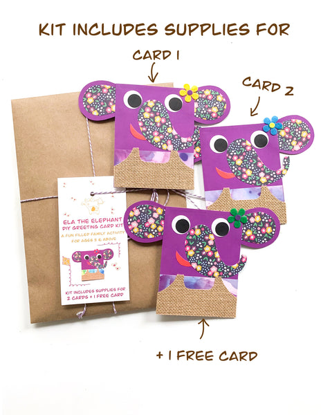 Elephant DIY Greeting Card Kit