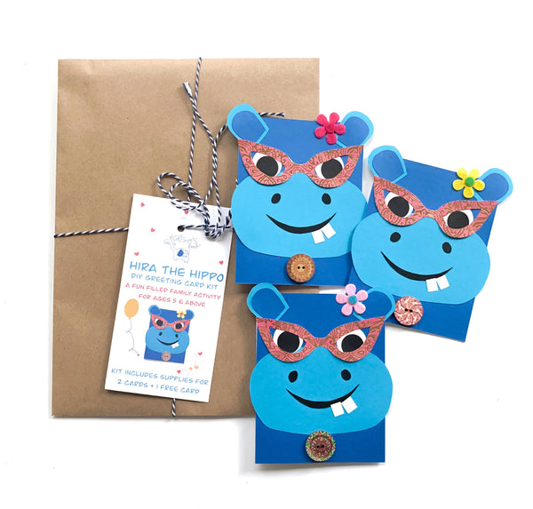 Hippo DIY Greeting Card Kit