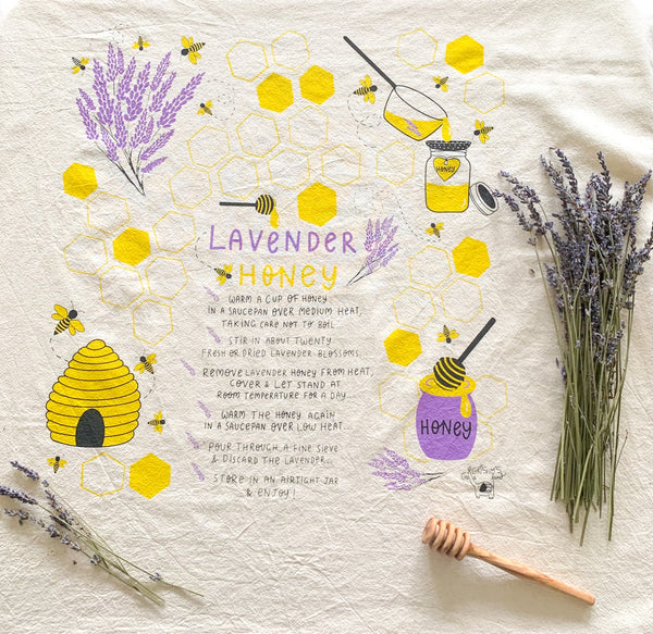 Lavender Honey Tea Towel