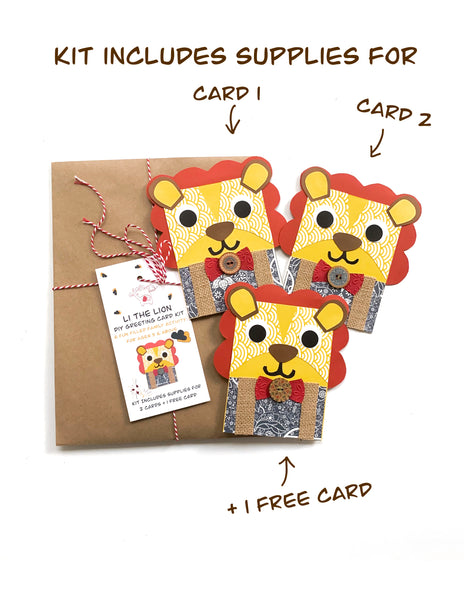 Lion DIY Greeting Card Kit