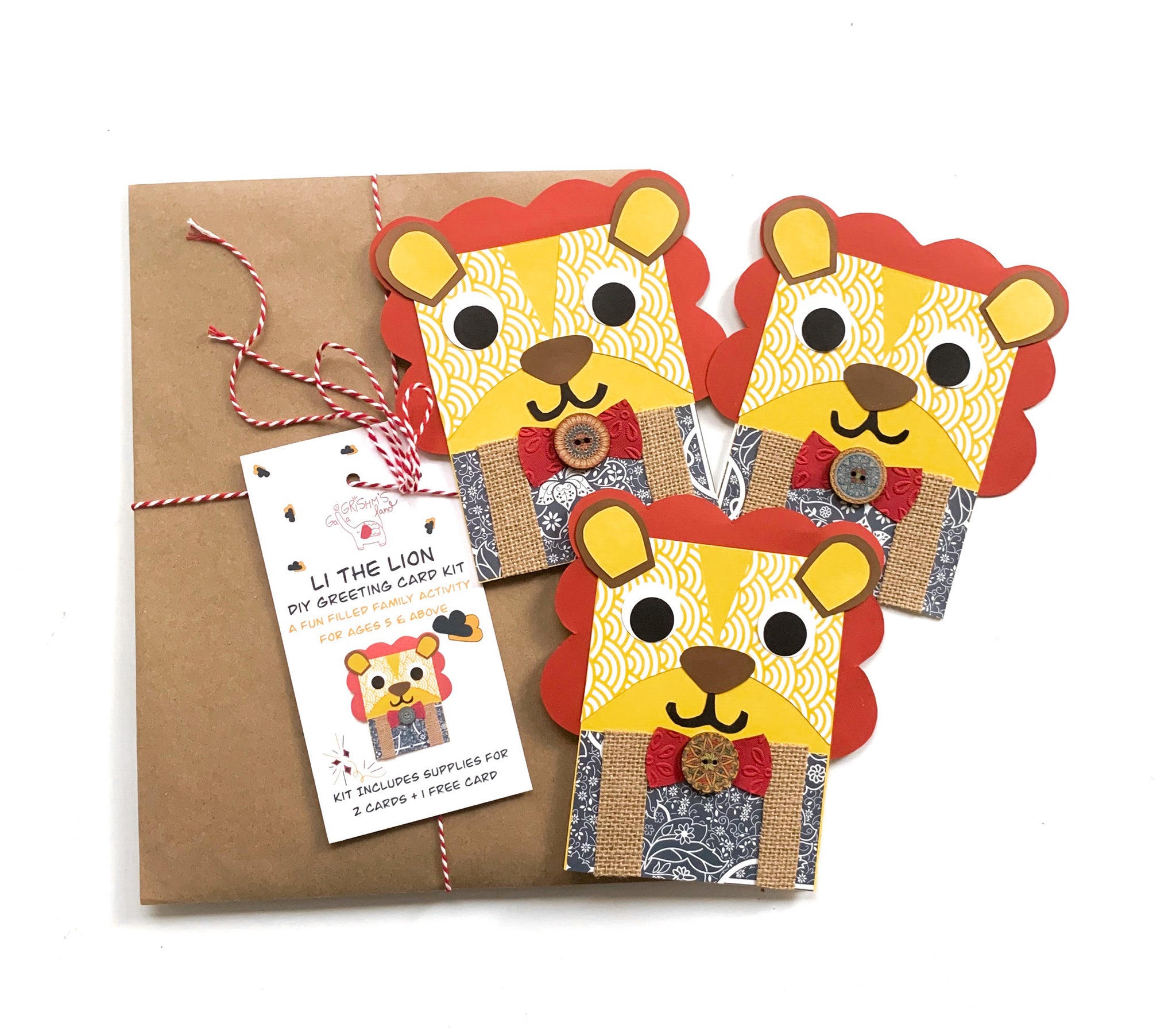 Lion DIY Greeting Card Kit