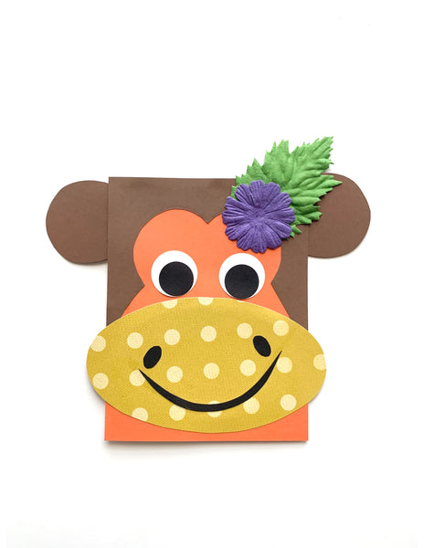 Monkey DIY Greeting Card Kit