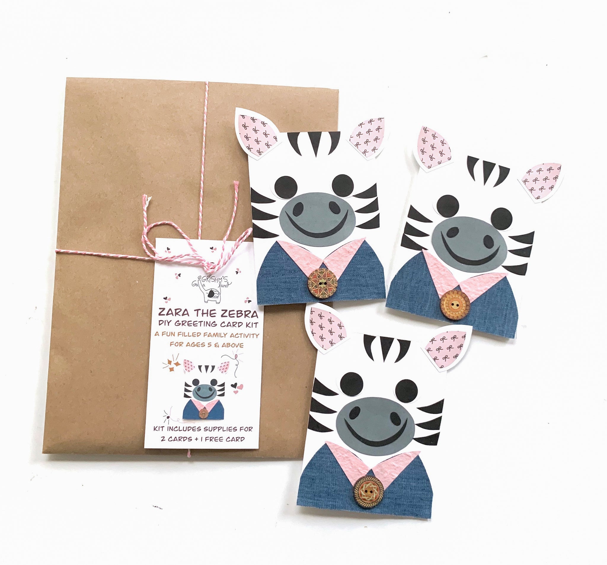 Zebra DIY Greeting Card Kit